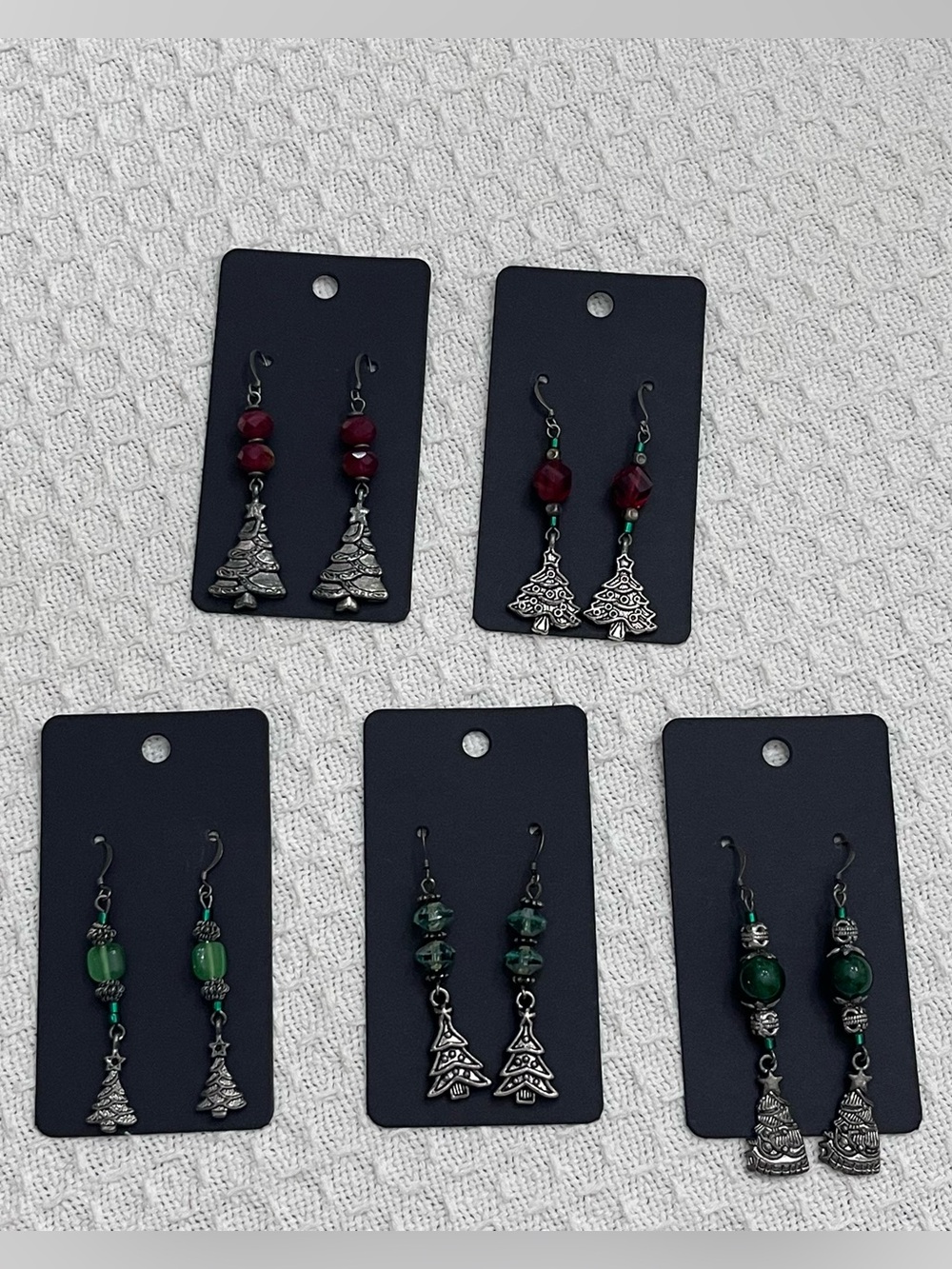 NEW Handmade Christmas Tree Earrings - Choose Style